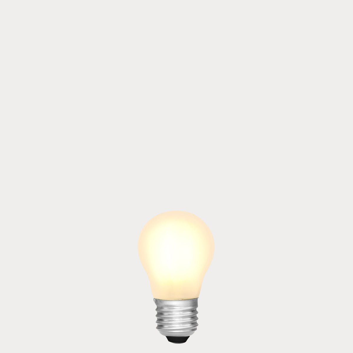 4W 24 Volt DC Fancy Round LED Bulb Frost E27 in Warm White