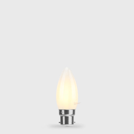 2W Candle LED Bulb B22 Frost in Warm White - LiquidLEDs™ - Candle Bulbs