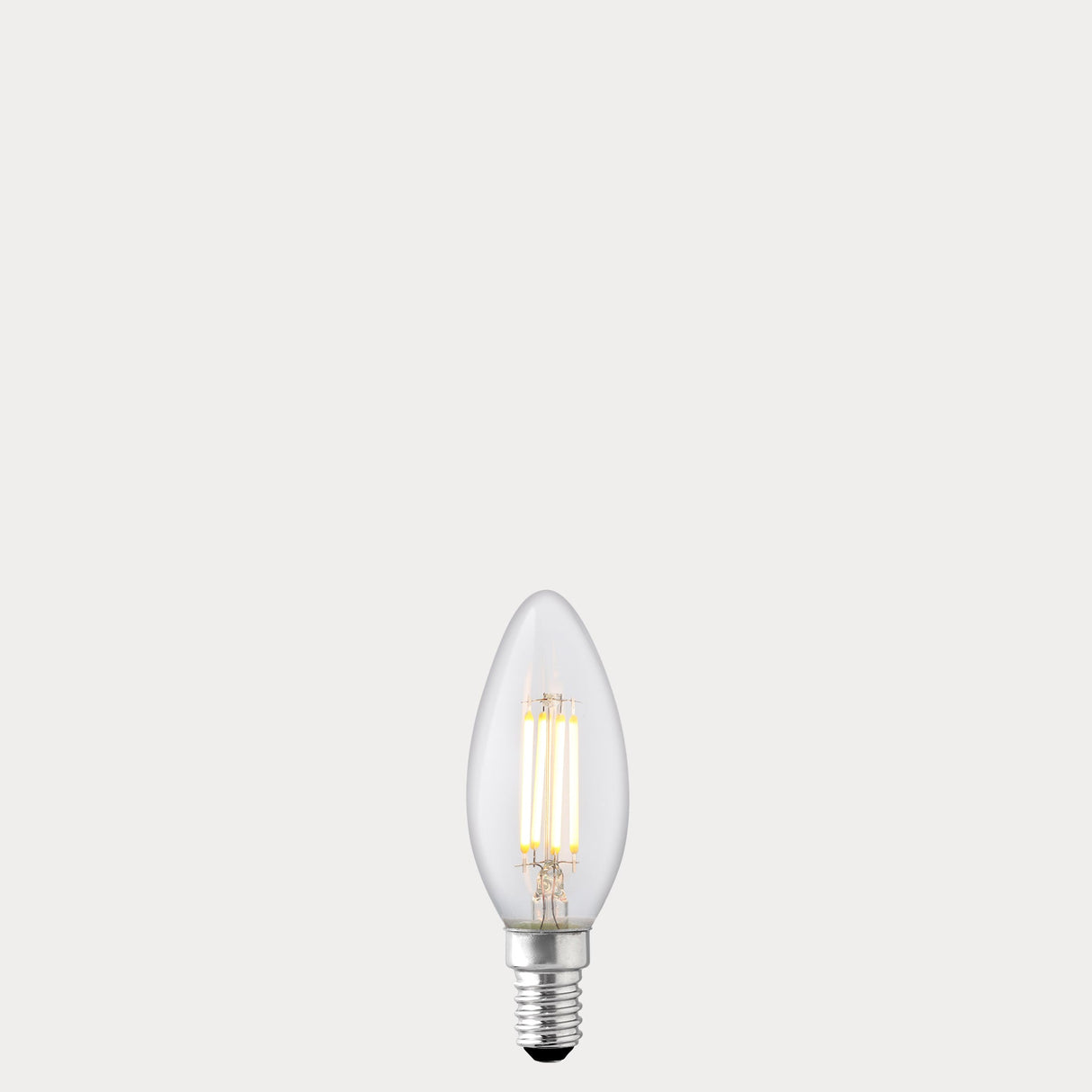 4W 24 Volt DC Candle LED Bulb E14 in Warm White