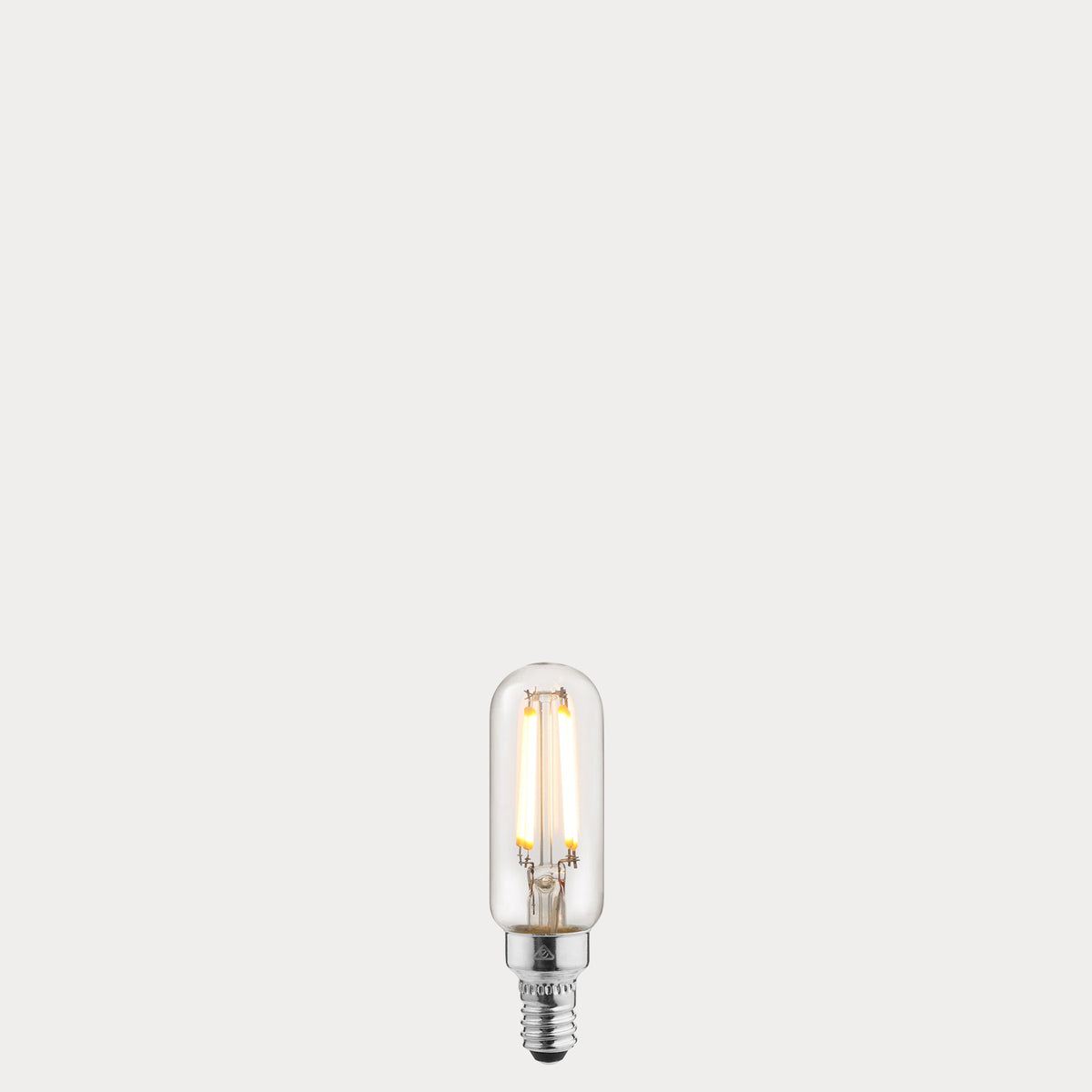 4W Tubular LED Bulb E12 Clear in Warm White