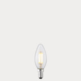 4W 12 Volt DC Candle LED Bulb E14 in Warm White