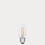 4W 24 Volt DC Candle LED Bulb E27 Clear in Warm White