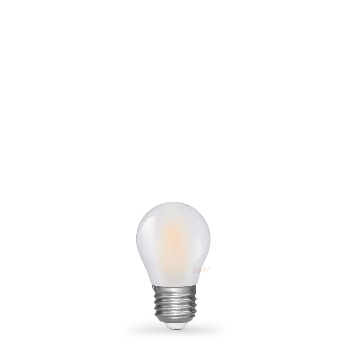 4W 24 Volt DC Fancy Round LED Bulb Frost E27 in Warm White - LiquidLEDs™ - Fancy Round