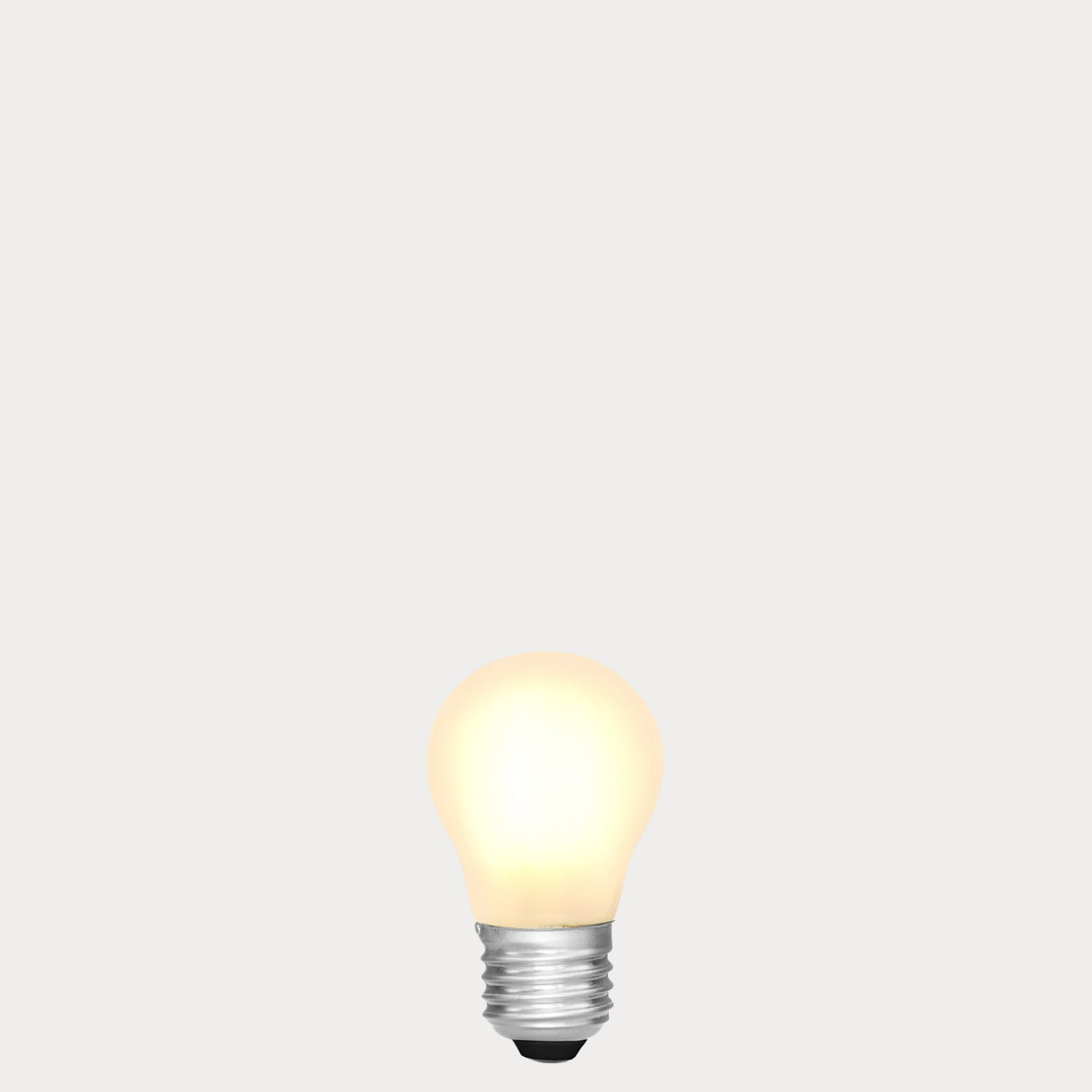 4W 24 Volt DC Fancy Round LED Bulb Frost E27 in Warm White