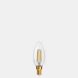 4W 24 Volt DC Candle LED Bulb E14 in Extra Warm