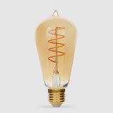 4W Edison Spiral LED Bulb E27 in Ultra Warm - LiquidLEDs™ - Edison Bulbs