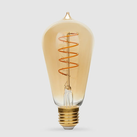 4W Edison Spiral LED Bulb E27 in Ultra Warm - LiquidLEDs™ - Edison Bulbs