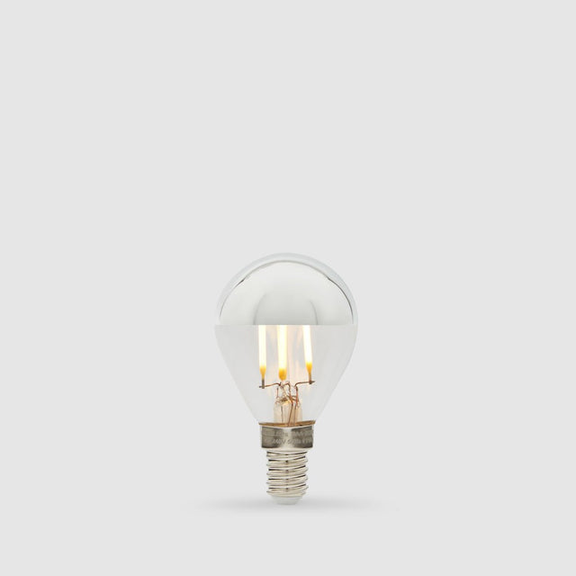 4W Fancy Round Mirror Crown LED Bulb E14 - LiquidLEDs™ - Mirror Crown Bulbs