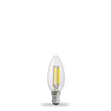 5.5W Candle LED Bulb B15 Clear in Warm White - LiquidLEDs™ - Candle Bulbs
