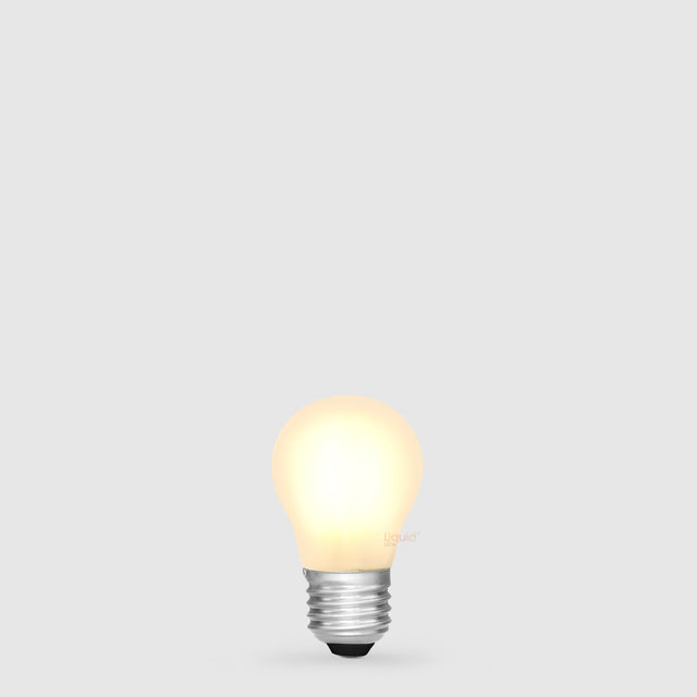 5.5W Fancy Round LED Bulb E27 Frost in Warm White - LiquidLEDs™ - Fancy Round