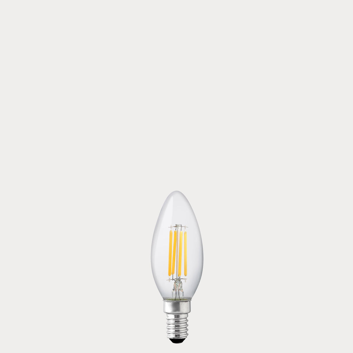 4W 24 Volt DC Candle LED Bulb E14 in Warm White