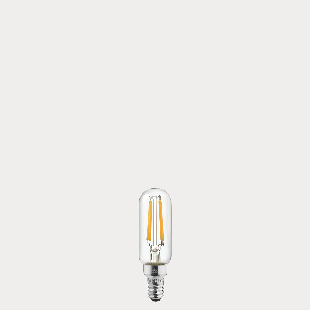 4W Tubular LED Bulb E12 Clear in Warm White