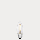 4W 24 Volt DC Candle LED Bulb E27 Clear in Warm White