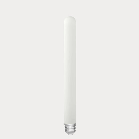 Dulora 4W Long Tube LED Bulb E27 Porcelain in Warm White with smooth opaque porcelain finish on slender tube shape