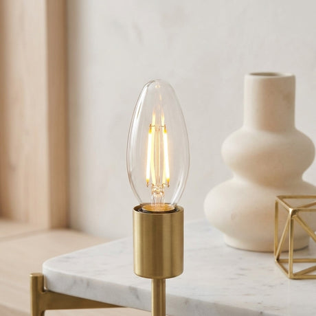 4W Candle LED Bulb E14 Clear in Extra Warm
