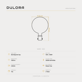 Dulora 12W G125 LED Globe B22 Matte Finish in Soft White, specifications