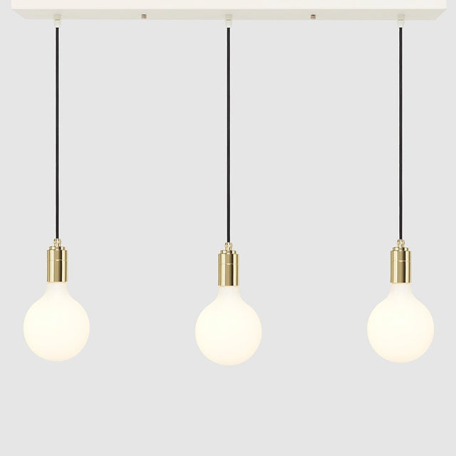 Linear Three Light Pendant + 8W G125 Globe - LiquidLEDs™ - Ceiling Lights