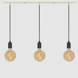 Linear Three Light Pendant + Designer 125mm Amber - LiquidLEDs™ - Ceiling Lights