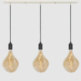 Linear Three Light Pendant + Designer 180mm Amber - LiquidLEDs™ - Ceiling Lights