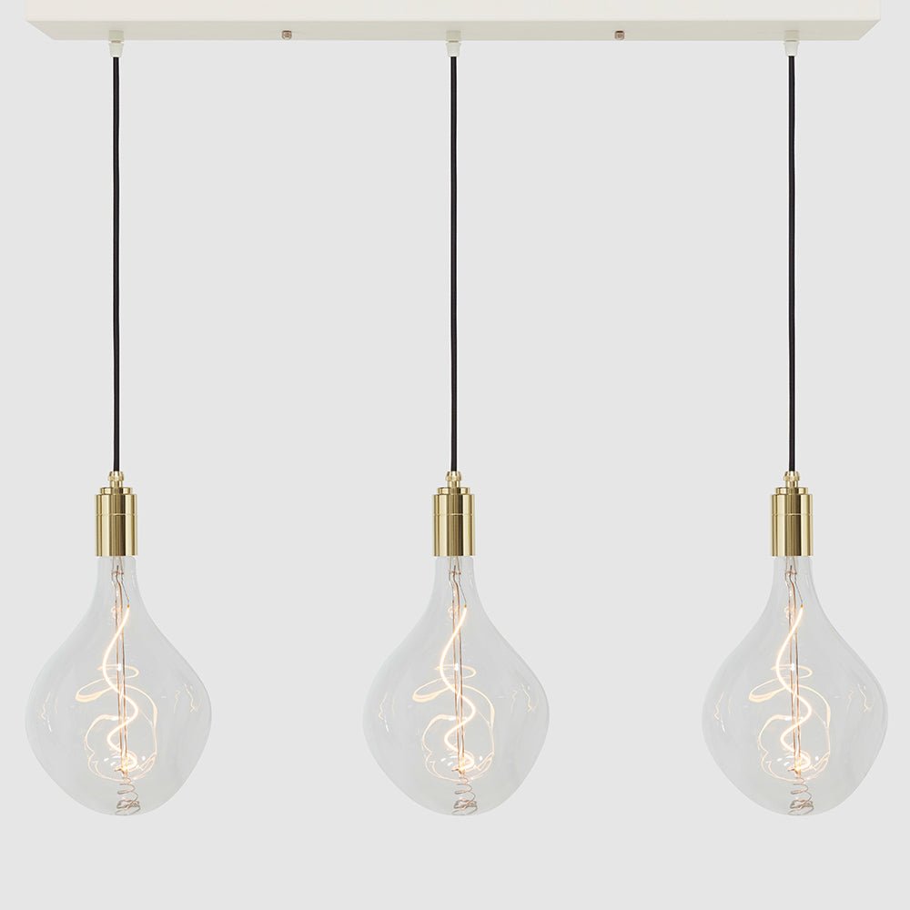 Linear Three Light Pendant + Designer 180mm Clear - LiquidLEDs™ - Ceiling Lights