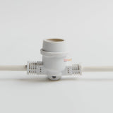 10m White Outdoor Festoon String Lights - LiquidLEDs™ - Festoon String