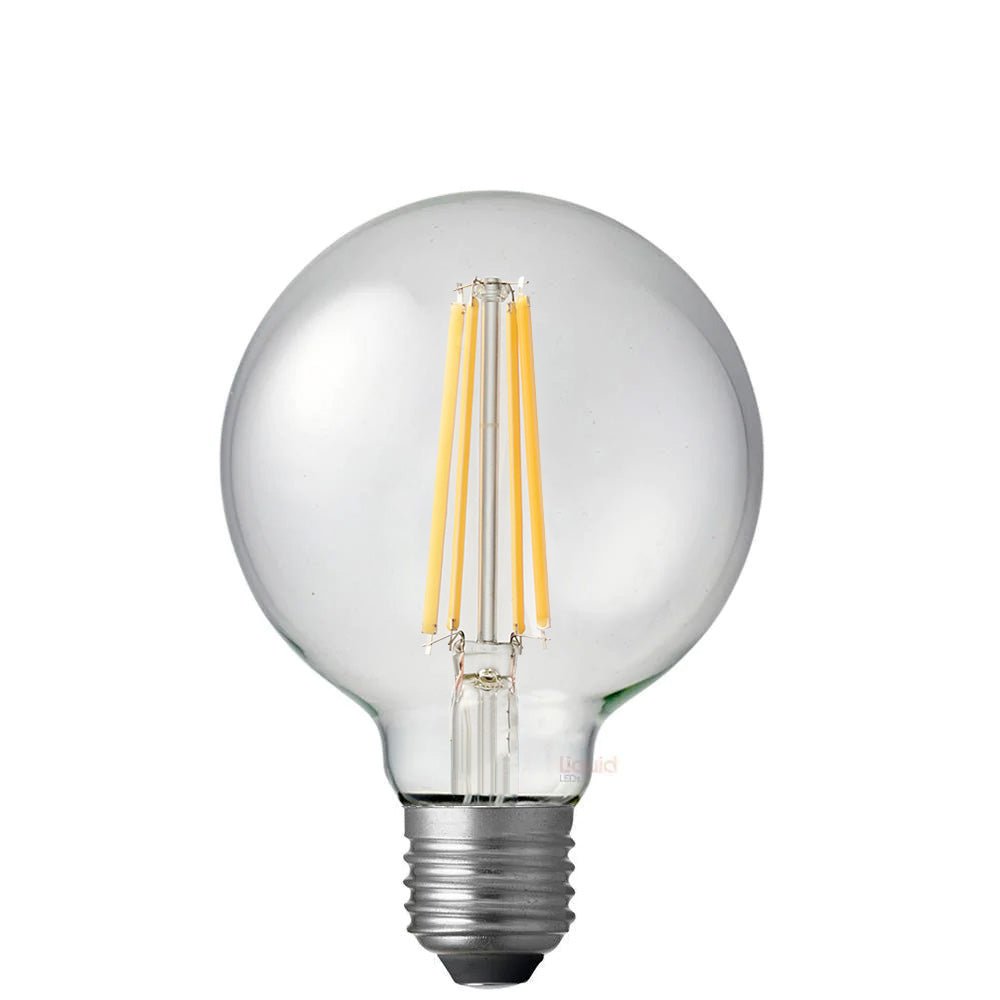 12W G95 LED Globe E27 Clear in Soft White - LiquidLEDs™ - Globe Bulbs