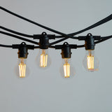 20m Black Outdoor Festoon String Lights - LiquidLEDs™ - Festoon String