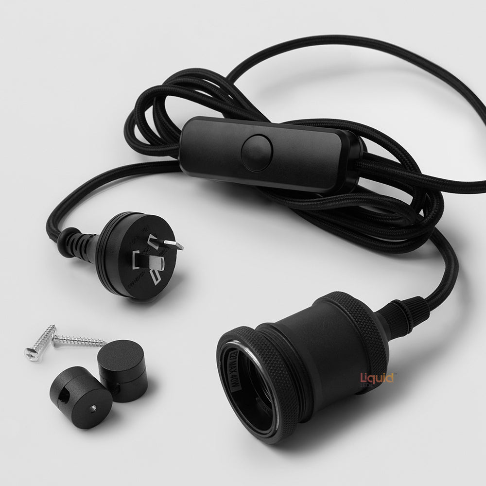 Black Plug - In Pendant - LiquidLEDs™ - Pendants