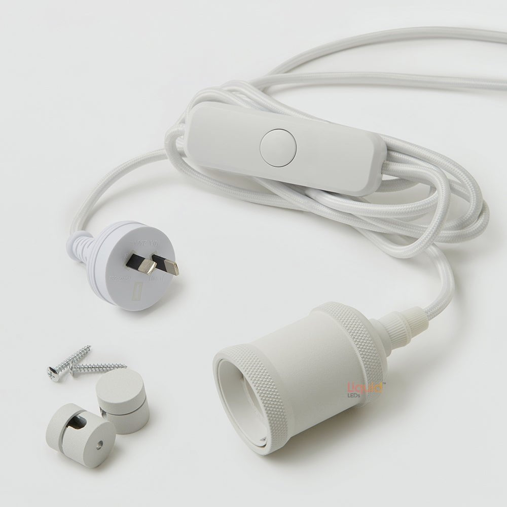 White Plug - In Pendant - LiquidLEDs™ - Pendants